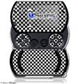 Checkered Canvas Black and White - Decal Style Skins (fits Sony PSPgo)