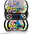 Floral Splash - Decal Style Skins (fits Sony PSPgo)