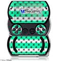 Kearas Daisies Stripe Sea Foam - Decal Style Skins (fits Sony PSPgo)