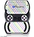 Pastel Hearts on White - Decal Style Skins (fits Sony PSPgo)