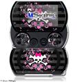 Pink Bow Skull - Decal Style Skins (fits Sony PSPgo)