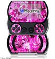 Pink Plaid Graffiti - Decal Style Skins (fits Sony PSPgo)