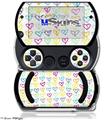 Kearas Hearts White - Decal Style Skins (fits Sony PSPgo)