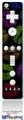 Wii Remote Controller Face ONLY Skin - Rainbow Lips Black