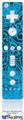 Wii Remote Controller Face ONLY Skin - Folder Doodles Blue Medium