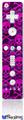 Wii Remote Controller Face ONLY Skin - Pink Skull Bones