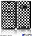 LG enV2 Skin - Checkered Canvas Black and White