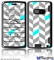 LG enV2 Skin - Chevrons Gray And Aqua