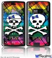 LG enV2 Skin - Rainbow Plaid Skull