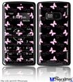 LG enV2 Skin - Pastel Butterflies Pink on Black