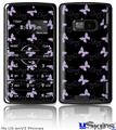 LG enV2 Skin - Pastel Butterflies Purple on Black