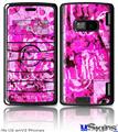 LG enV2 Skin - Pink Plaid Graffiti