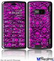 LG enV2 Skin - Pink Skull Bones