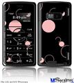 LG enV2 Skin - Lots of Dots Pink on Black