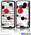 LG enV2 Skin - Lots of Dots Red on White