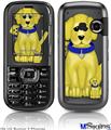 LG Rumor 2 Skin - Puppy Dogs on Black