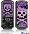 LG Rumor 2 Skin - Purple Girly Skull