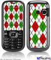 LG Rumor 2 Skin - Argyle Red and Green