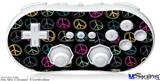 Wii Classic Controller Skin - Kearas Peace Signs Black