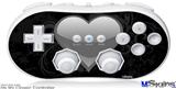 Wii Classic Controller Skin - Glass Heart Grunge Gray