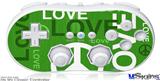 Wii Classic Controller Skin - Love and Peace Green