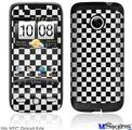 HTC Droid Eris Skin - Checkered Canvas Black and White