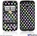 HTC Droid Eris Skin - Pastel Hearts on Black