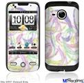 HTC Droid Eris Skin - Neon Swoosh on White