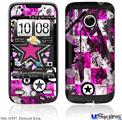 HTC Droid Eris Skin - Pink Star Splatter