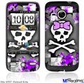 HTC Droid Eris Skin - Purple Princess Skull