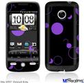 HTC Droid Eris Skin - Lots of Dots Purple on Black