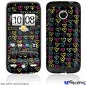 HTC Droid Eris Skin - Kearas Hearts Black