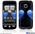 HTC Droid Eris Skin - Glass Heart Grunge Blue