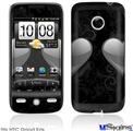 HTC Droid Eris Skin - Glass Heart Grunge Gray