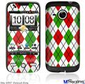 HTC Droid Eris Skin - Argyle Red and Green