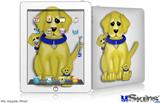 iPad Skin - Puppy Dogs on White