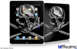 iPad Skin - Chrome Skull on Black