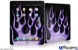 iPad Skin - Metal Flames Purple