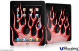 iPad Skin - Metal Flames Red