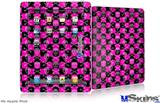 iPad Skin - Skull Crossbones Checkerboard