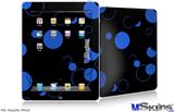 iPad Skin - Lots of Dots Blue on Black