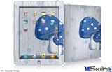 iPad Skin - Mushrooms Blue