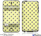 iPod Touch 4G Decal Style Vinyl Skin - Kearas Daisies Yellow