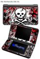 Skull Splatter - Decal Style Skin fits Nintendo DSi XL (DSi SOLD SEPARATELY)