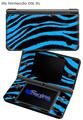 Zebra Blue - Decal Style Skin fits Nintendo DSi XL (DSi SOLD SEPARATELY)