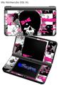 Scene Kid Girl Skull - Decal Style Skin fits Nintendo DSi XL (DSi SOLD SEPARATELY)