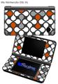 Locknodes 05 Burnt Orange - Decal Style Skin fits Nintendo DSi XL (DSi SOLD SEPARATELY)