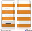 Zune HD Skin - Psycho Stripes Orange and White