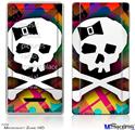 Zune HD Skin - Rainbow Plaid Skull