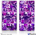 Zune HD Skin - Purple Checker Graffiti